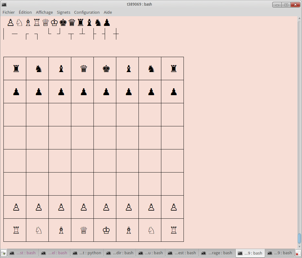 Chessboard with Python