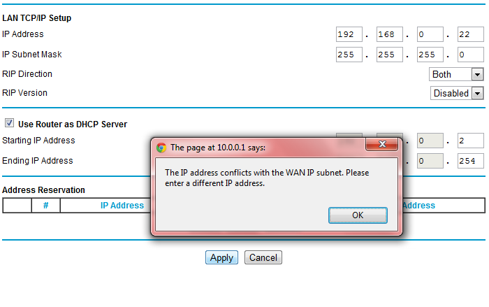 how do i manually set ip address for netgear router